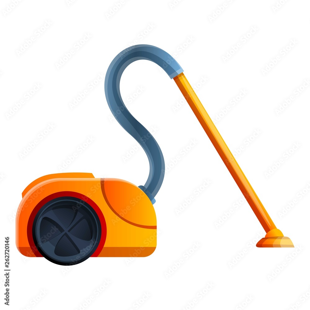 Vacuum cleaner icon. Cartoon of vacuum cleaner vector icon for web design  isolated on white background Stock Vector | Adobe Stock