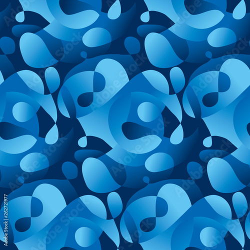 Flowing liquid vector seaml...