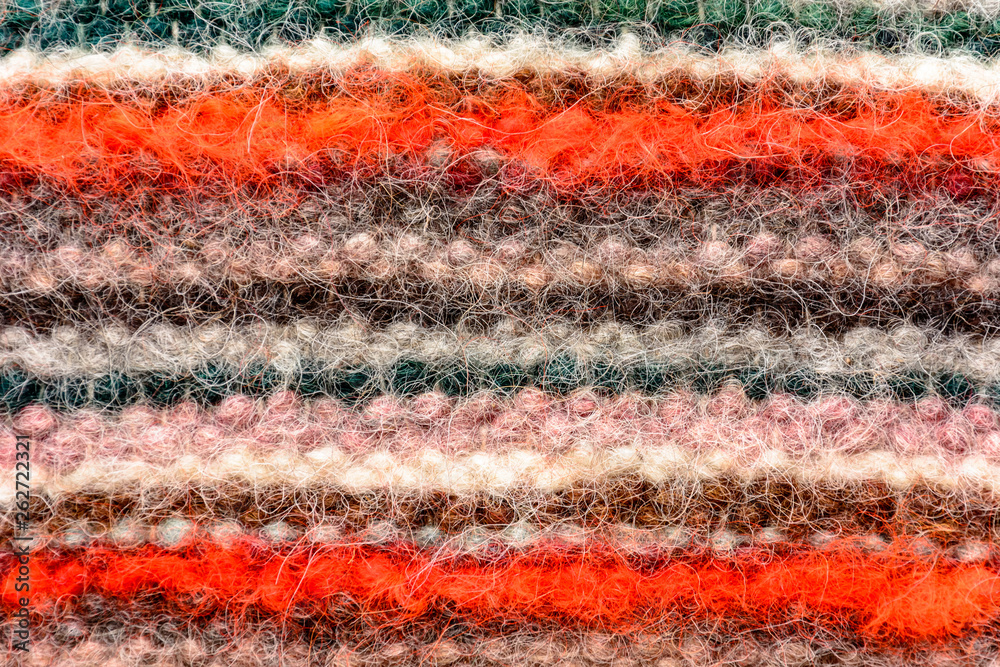 Colorful knitted wool texture background pattern with high resolution.
