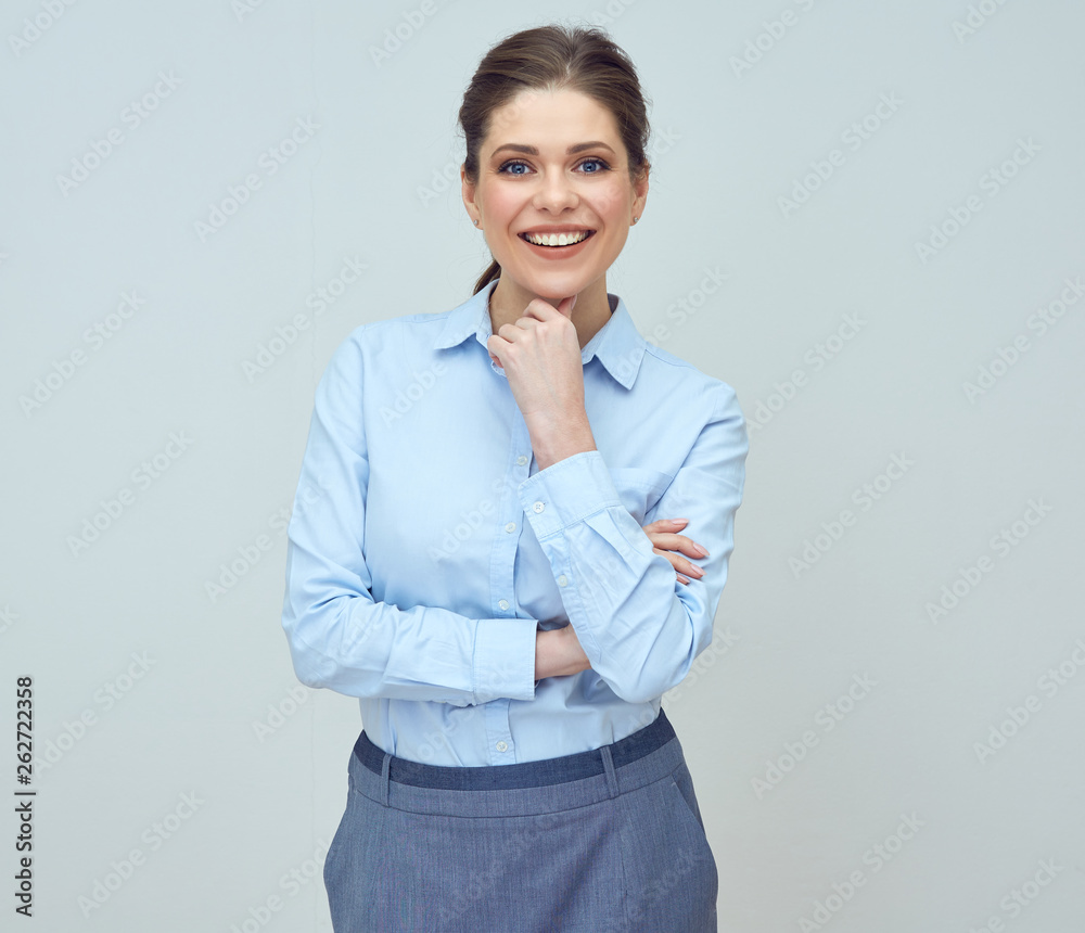 classic business portrait of smiling businesswoman classic business portrait of smiling businesswoman