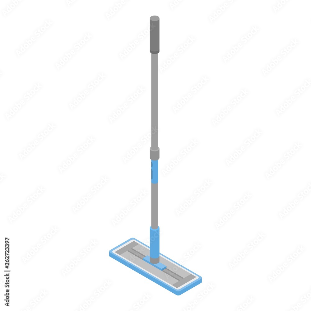 Modern mop icon. Isometric of modern mop vector icon for web design isolated on white background Modern mop icon. Isometric of modern mop vector icon for web design isolated on white background