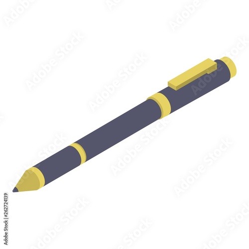 Pen icon. Isometric of pen vector icon for web design isolated on white background