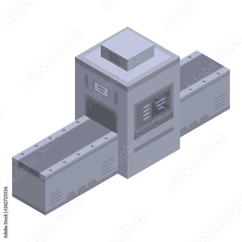 Bakery factory equipment icon. Isometric of bakery factory equipment vector icon for web design isolated on white background