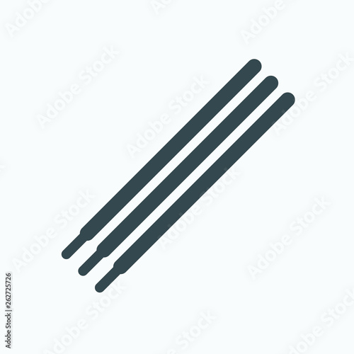 Pen refill rods isolated vector icon