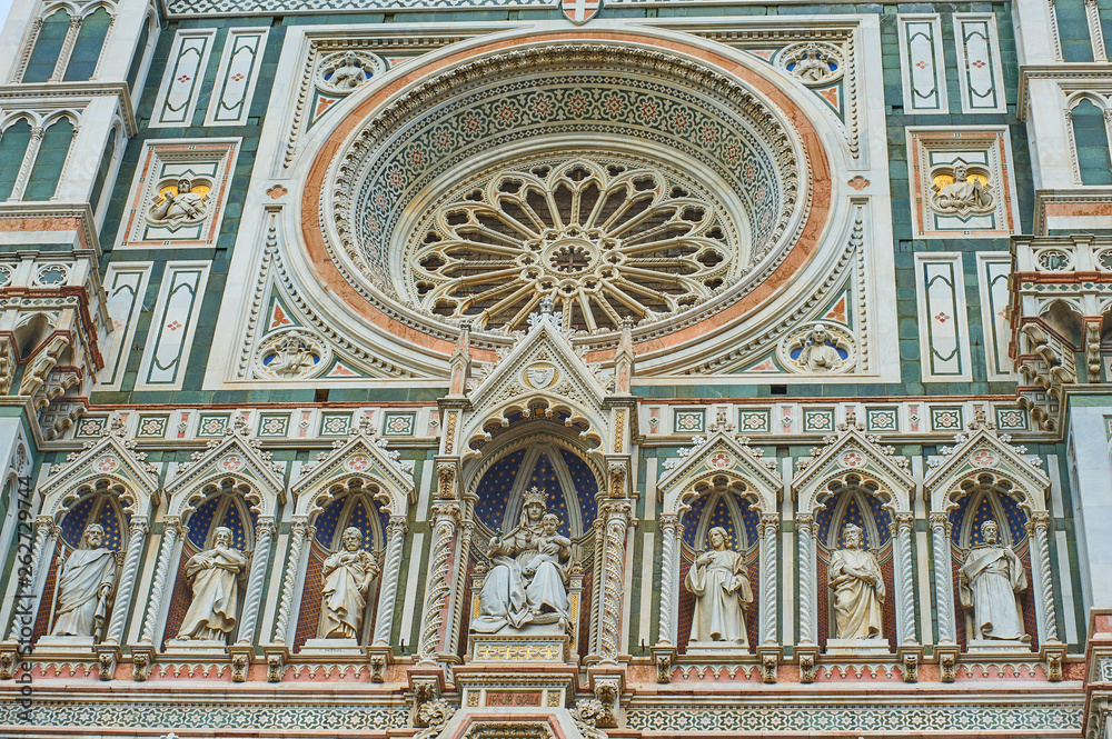 Duomo or Basilica di Santa Maria del Fiore, Basilica of Saint Mary of the Flower, Florence Cathedral, Firenze, Toscana, Tuscany,
