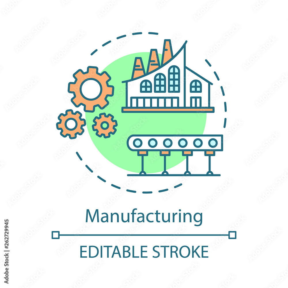 Manufacturing concept icon