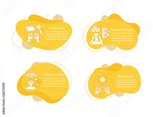 Extended reality concept illustrations