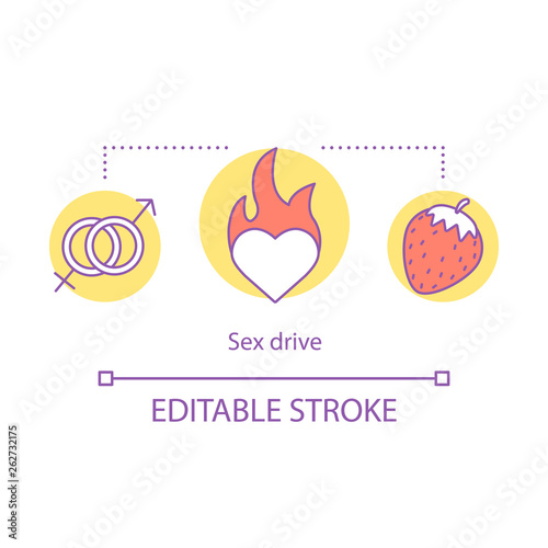 Sex drive concept icon