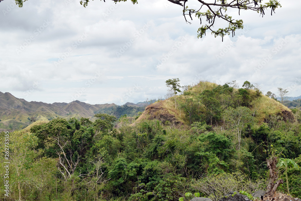 Forested Hill tops in mountainous Cordillera