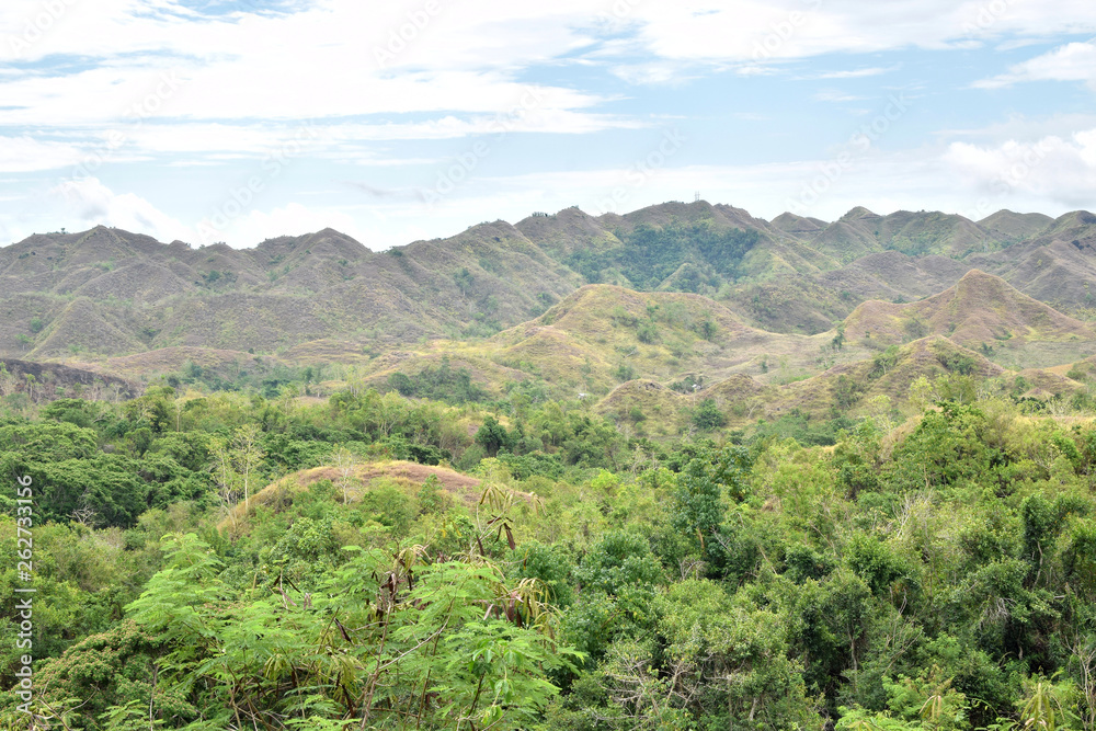 Forested Hill tops in mountainous Cordillera