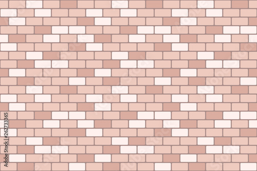 Brick wall seamless background. Vector illustration.