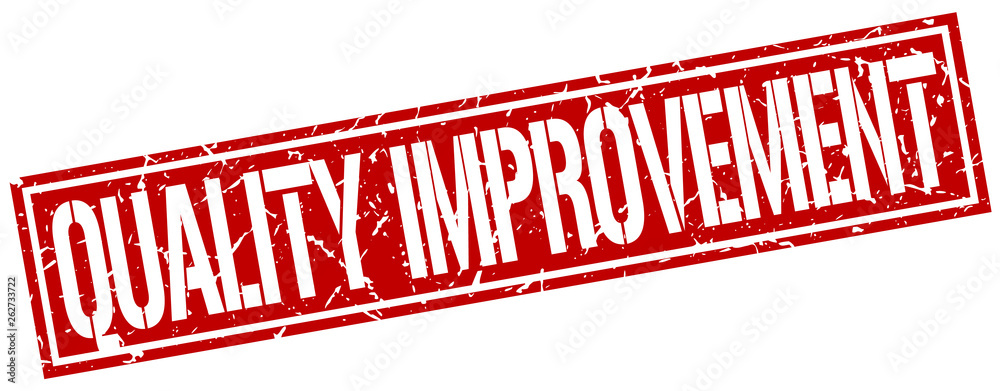 quality improvement square grunge stamp quality improvement square grunge stamp