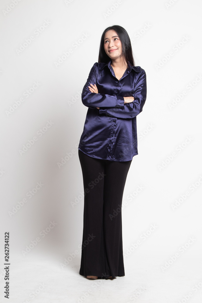 Full body of beautiful young asian woman.