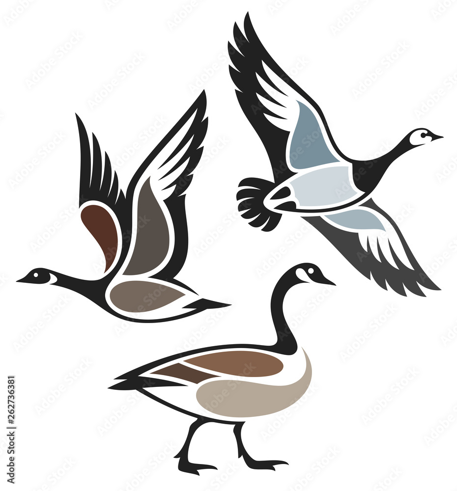 Stylized Birds - Wild Geese Stylized Birds - Wild Geese