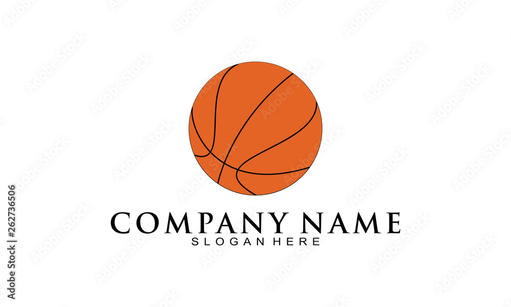 Basket ball vector logo