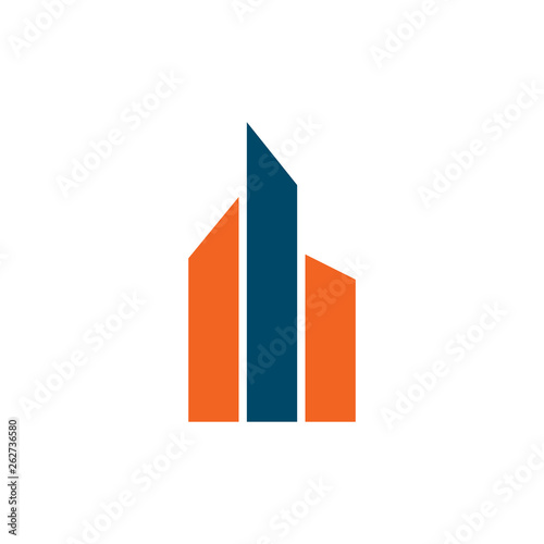 Building icon logo design vector template