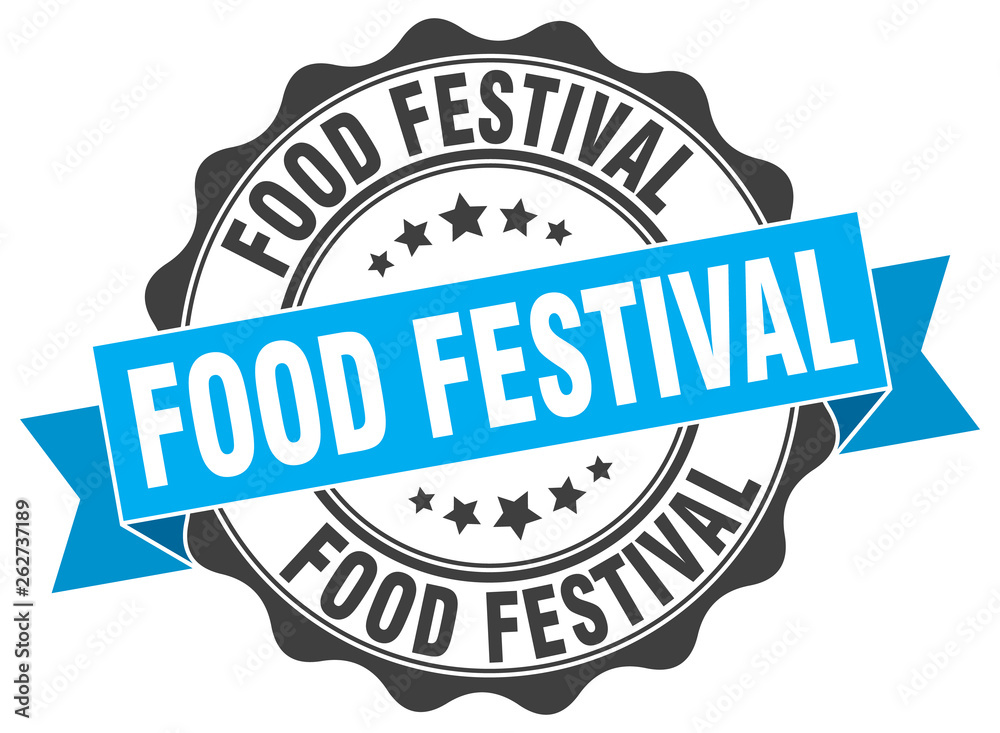 Obraz premium food festival stamp. sign. seal