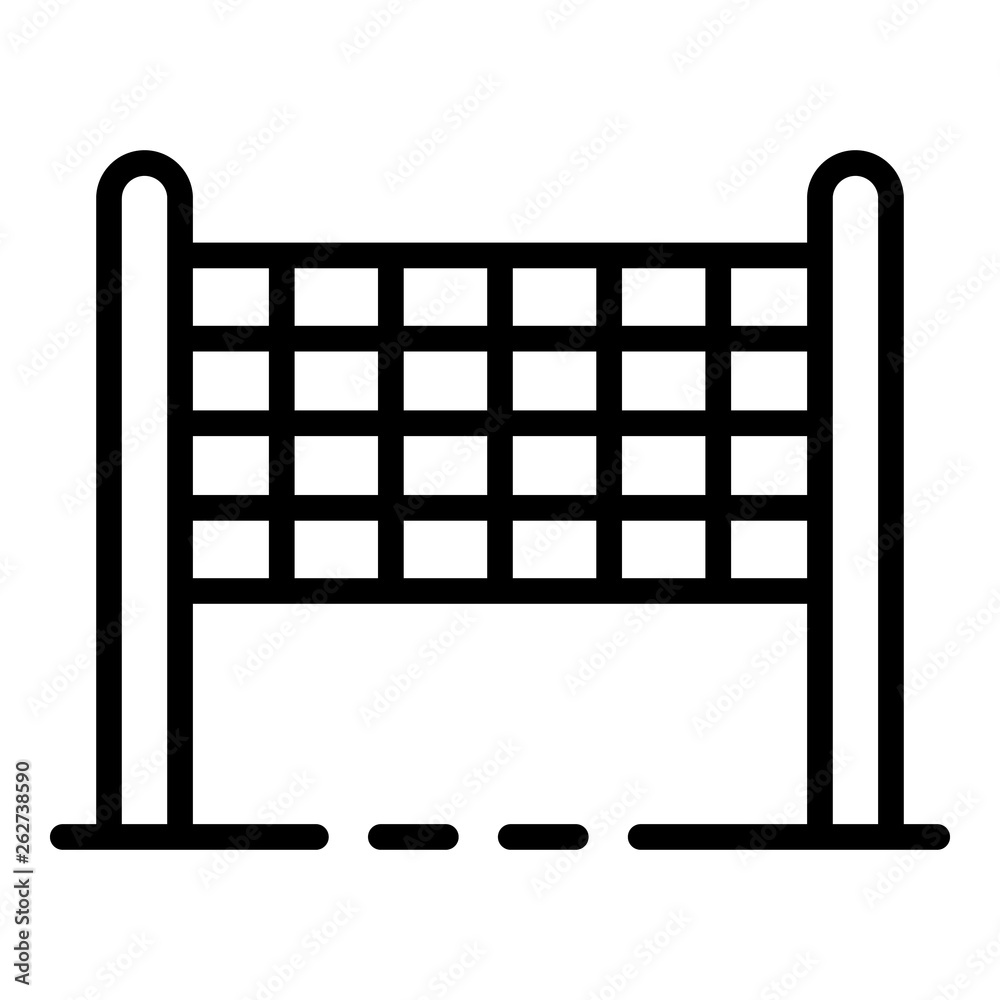 Volleyball net icon. Outline volleyball net vector icon for web design isolated on white background Volleyball net icon. Outline volleyball net vector icon for web design isolated on white background