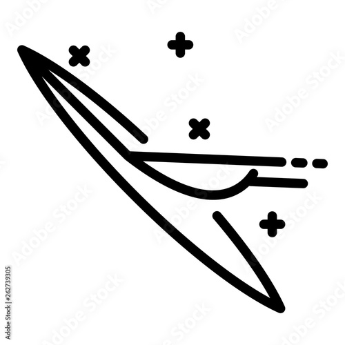 Scalpel incision icon. Outline scalpel incision vector icon for web design isolated on white background