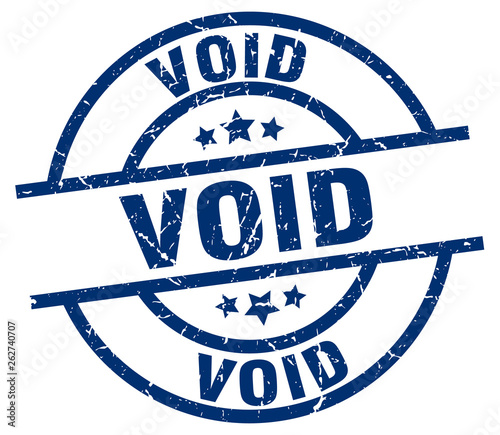 void blue round grunge stamp