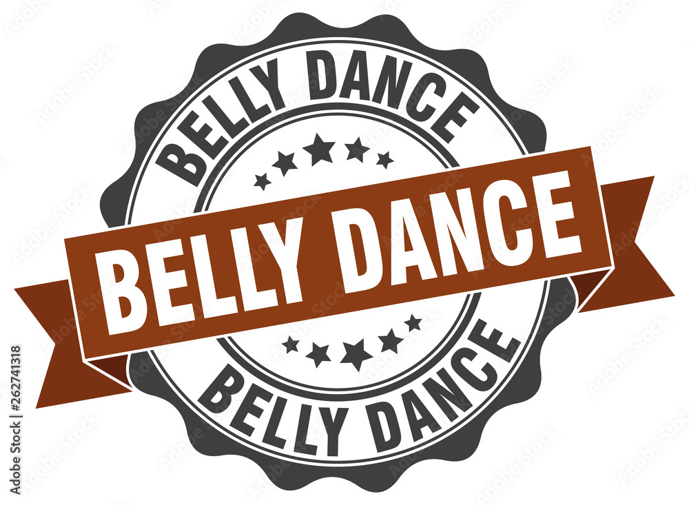 belly dance stamp. sign. seal