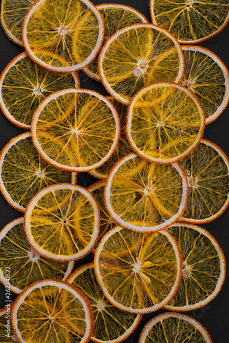 fruit background homemade organic orange chips