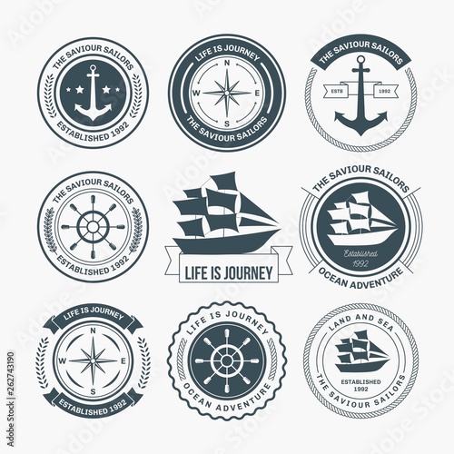 NAUTICAL BADGES DESIGN