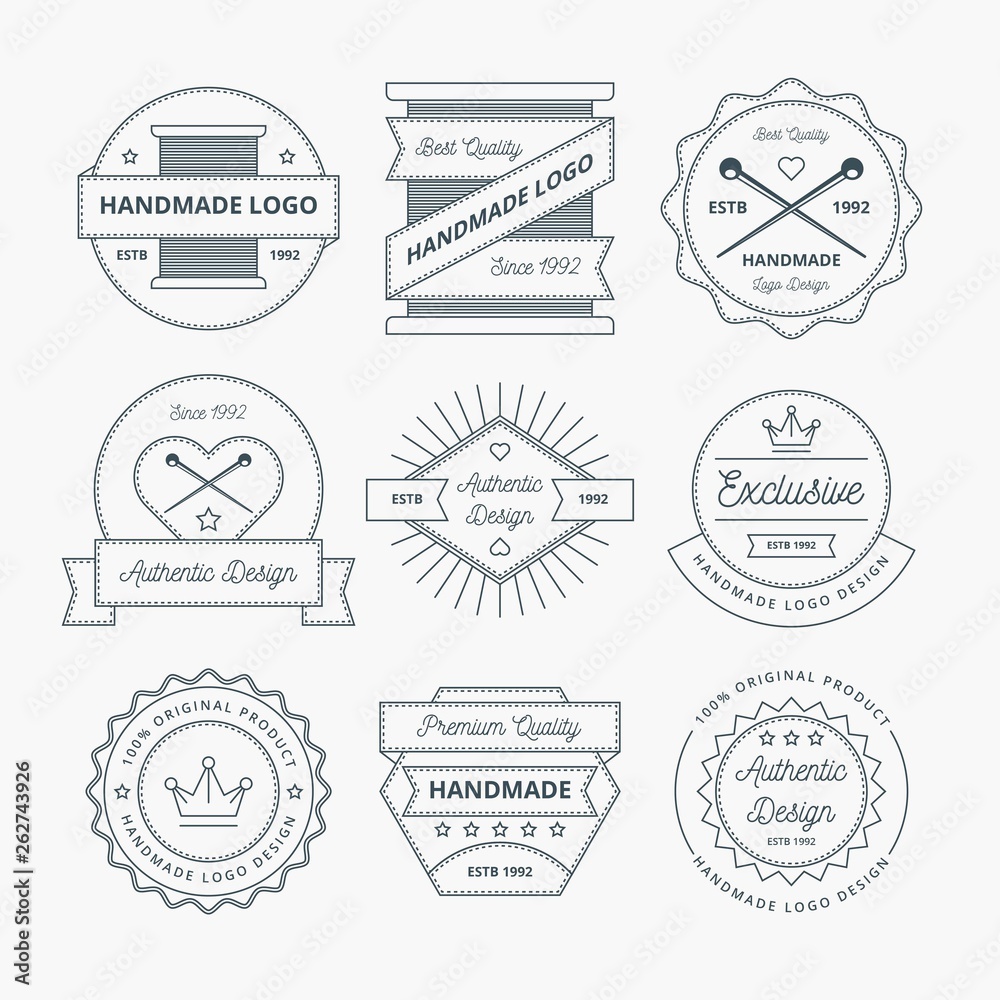 Fototapeta premium HANDMADE LOGO DESIGN