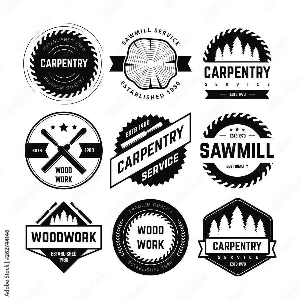 CARPENTRY BADGE VECTOR CARPENTRY BADGE VECTOR