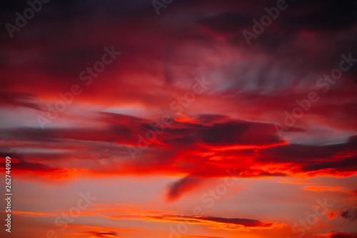 Fototapeta Naklejka Na Ścianę i Meble -  Dramatic sky at sunset