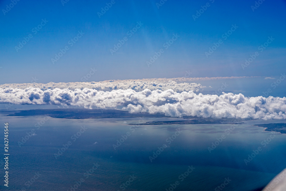 Islands of ré and Oléron from aerial view Islands of ré and Oléron from aerial view