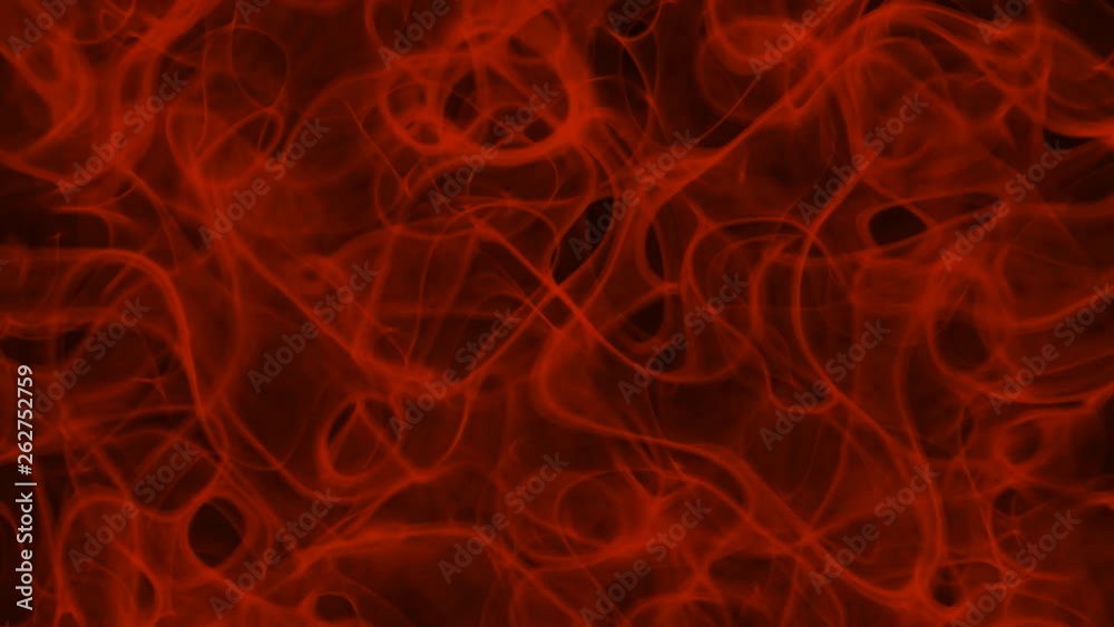 UHD looping 3D animation the red smoke against the black background, alpha matte is included UHD looping 3D animation the red smoke against the black background, alpha matte is included
