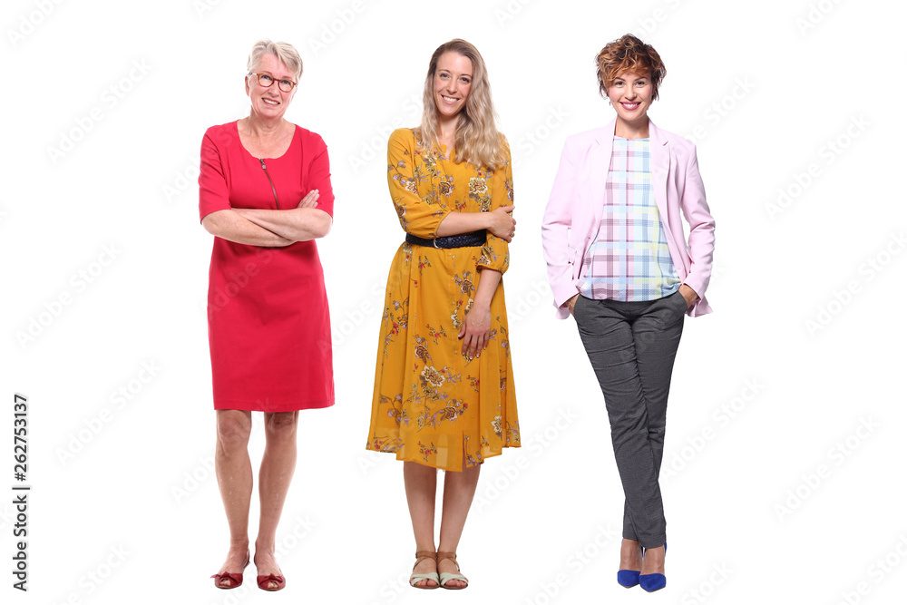 Obraz premium Group of women in a row