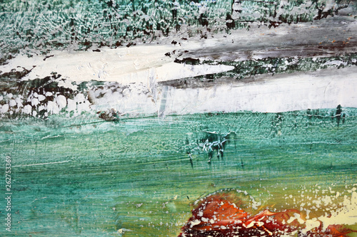 Wave, cold sea oil on canvas art