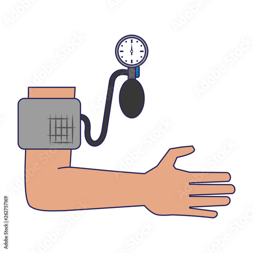 Medical healthcare supplies blue lines