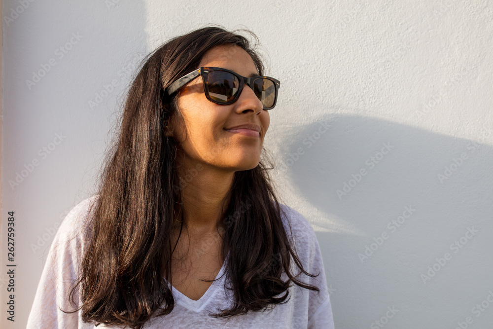young Indian woman happy and laughing