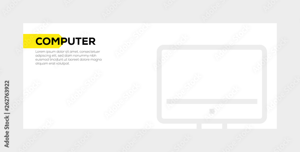 COMPUTER BANNER CONCEPT COMPUTER BANNER CONCEPT
