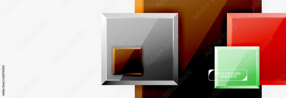 Abstract square composition for background, banner or logo Abstract square composition for background, banner or logo