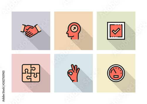 CORE VALUES ICON CONCEPT