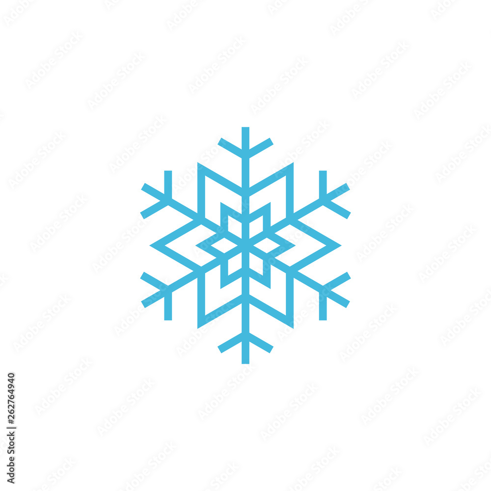 Modern Snowflakes Symbol Icon for holiday Christmas winter ornament decorations Modern Snowflakes Symbol Icon for holiday Christmas winter ornament decorations