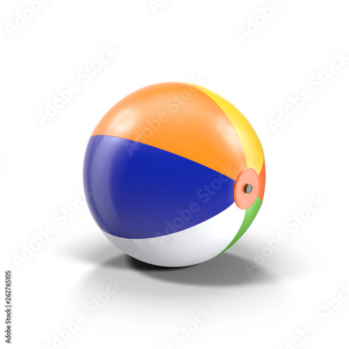 colored beach ball isolated on white background Free Download colored beach ball isolated on white background - GFXLoad