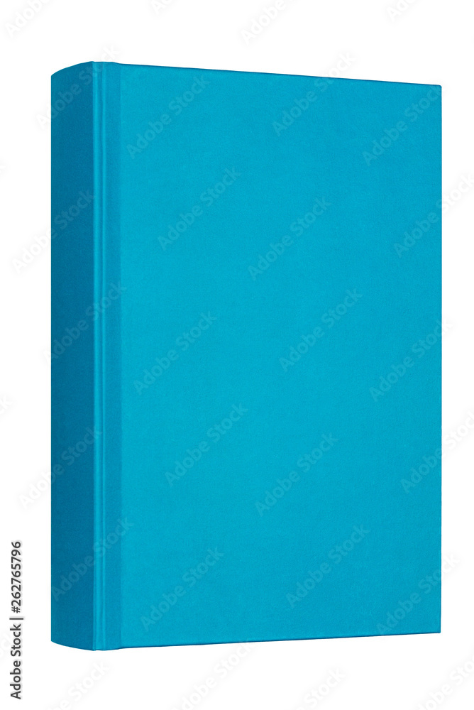 Thick blue book isolated on white background. Thick blue book isolated on white background.