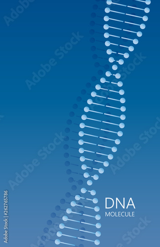 Vector background DNA molecule. 