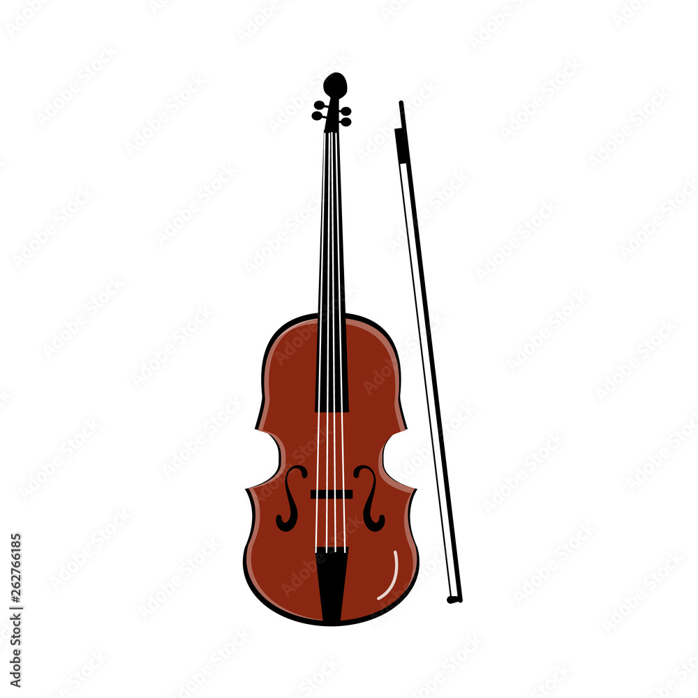 Fototapeta premium violin isolated on white