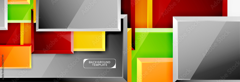 Abstract square composition for background, banner or logo Abstract square composition for background, banner or logo