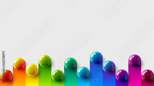 Amazing abstract vector 3D colorful balls illustration template for poster, flyer, magazine, journal, brochure, book cover. Corporate web site landing page minimal background and banner design layout.