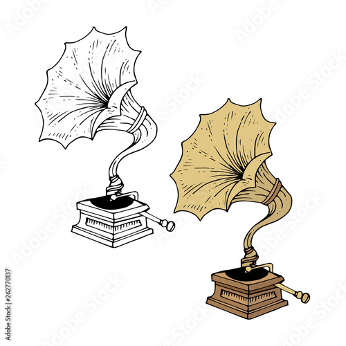 old vintage gramophone