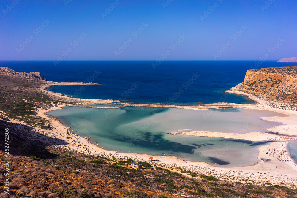 Obraz premium Balos lagoon on Crete island, Greece