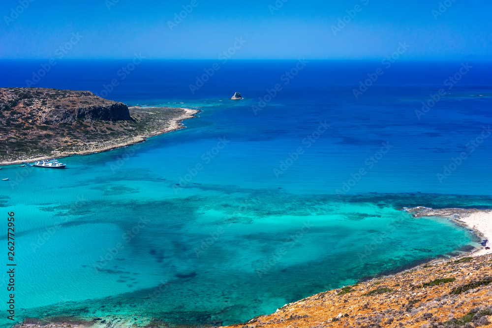 Balos lagoon on Crete island, Greece