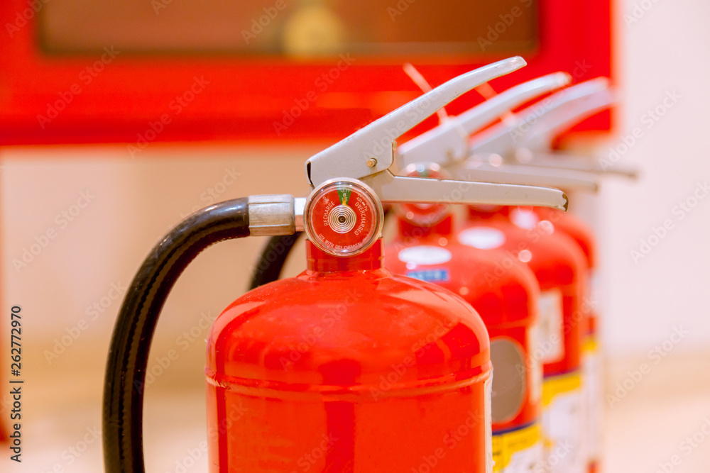 fire extinguishers available in fire emergencies.